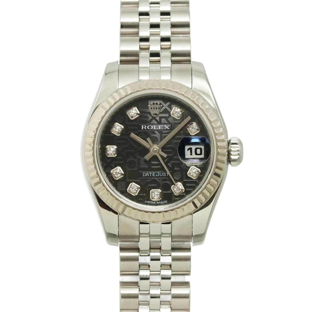 Rolex Datejust 179174G Random Serial Number Roulette Ladies Watch 10P Diamond...